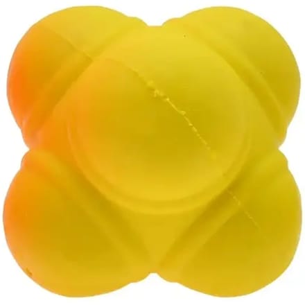 Precision reactiebal - rubber - 6.5 centimeter - geel