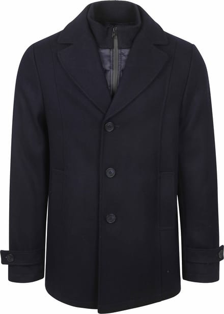 Steppin' Out Caban Coat Wol Navy - Maat 52 - Heren - Mantels