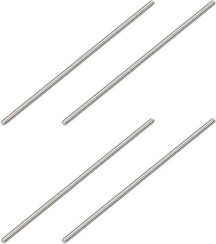 Volledig Gegradueerde Schroefdraadstangen M8 x 250 mm RVS Vaste Bouten (4 Stuks)