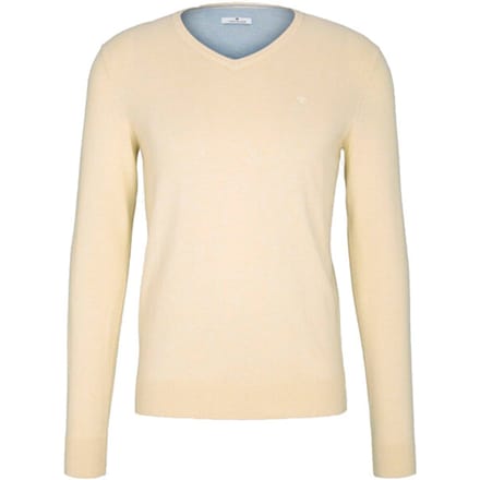 Tom Tailor - V-hals trui - Heren - 3XL - Mais - Katoen - 1012820