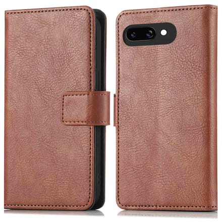 imoshion Hoesje - Geschikt voor Google Pixel 9a - Luxe Bookcase - Bruin