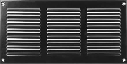 Ventilatierooster met Insectenwering voor HVAC - Zwart (30 x 15 cm)