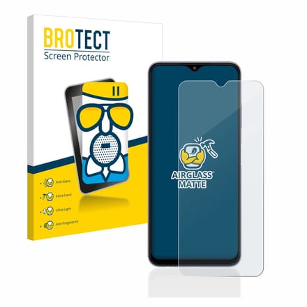 BROTECT - Screenprotector voor Samsung Galaxy A22 5G - Folie Beschermfolie Beschermglas matte