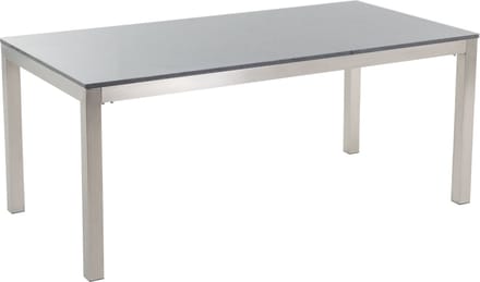 GROSSETO - Tuinset met 6 stoelen- Beige/Grijs - Graniet