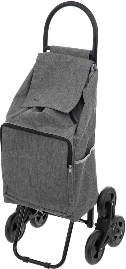 Boodschappentrolley met 6 wielen van metaal - Nomadisch - H 99 cm Folding Shopping Trolley