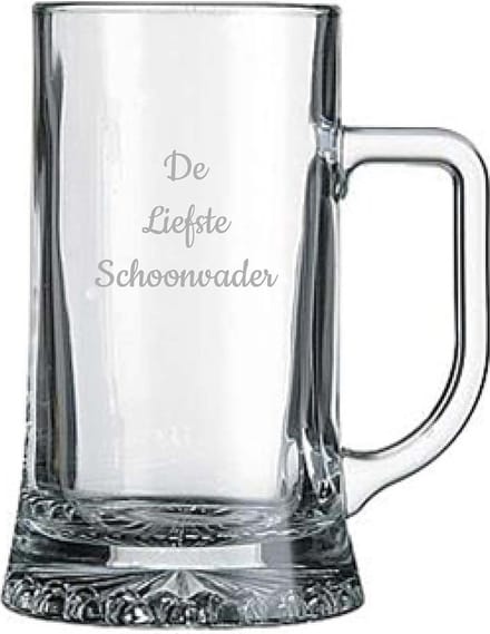 Gegraveerde bierpul 50cl De Liefste Schoonvader
