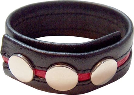 Mister B - Cockstrap Red - Rode Leren Cockstrap - Cockring