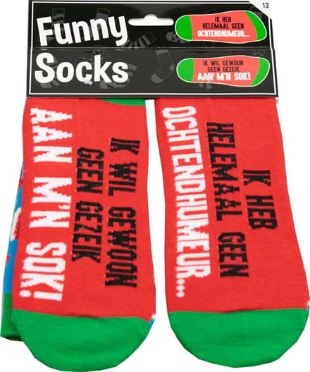 Sokken - Ik heb helemaal geen ochtendhumeur - Funny socks