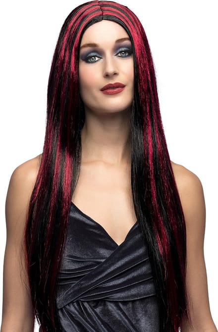 Boland - Pruik Heks Iona Rood - Steil - Lang - Vrouwen - Heks - Halloween en Horror