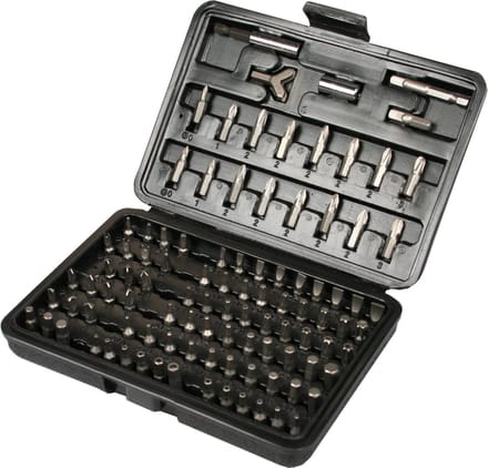 Benson 100-delige schroevendraaierset - uitgebreide bitset - met opbergcase en accessoires