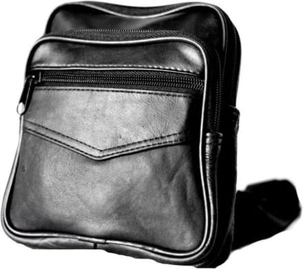 Rojafit Crossbody schoudertas echt leer ( afmeting: 17 x 5 x 19 cm.)