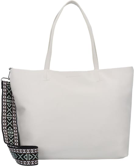 TOM TAILOR Schoudertas Palina Zip Shopper Cream White Crème
