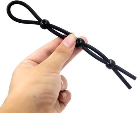 Doodadeals® 2-Pack Siliconen Cockring – Verstelbare Cockring Lasso – BDSM Extreme – Penisring - Driedubbel