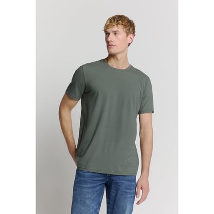 No Excess T-shirt crewneck stripes dark steel