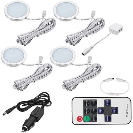 Store_8 - 4 Stks 12V LED Dak Spot Lights - Dimbaar - Aluminium