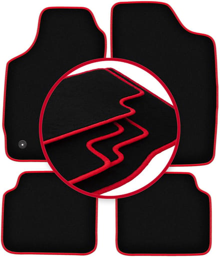 CARLUX-RED automatten voor: Peugeot 205 hatchback (1983-1998)