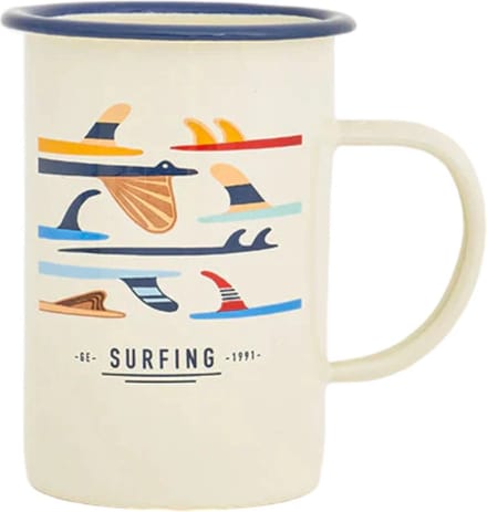 Emaille beker Surfing 8x11.5 - Batela