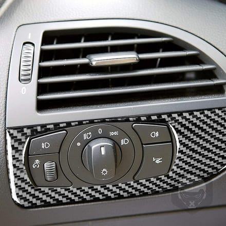 Koolstofvezel Koplamp Schakelaar Decoratie Trim voor 6 Serie E63 E64 Interieur Accessoire