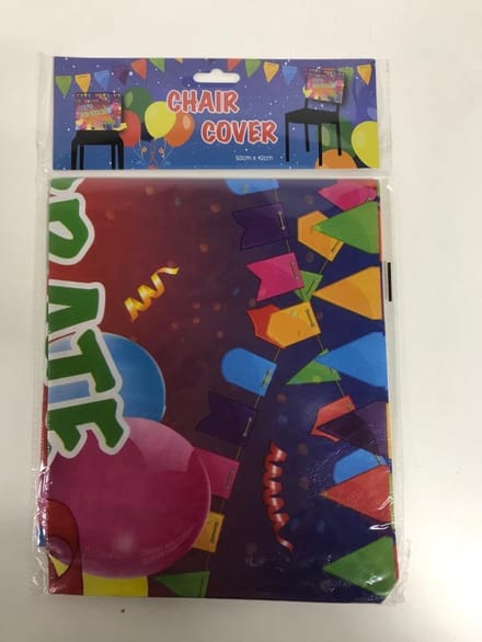 Stoel cover - Let's celebrate -