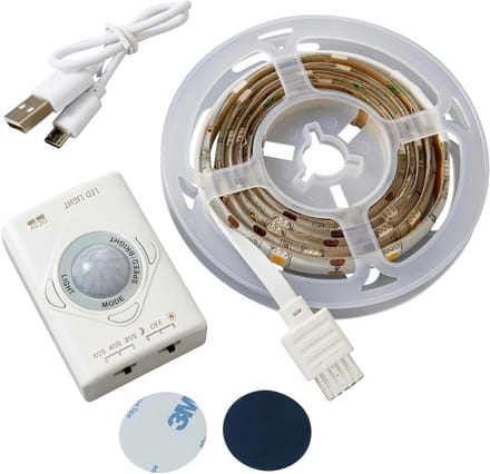 Draadloze LED Strip met Bewegingsmelder en Kleurverandering, Oplaadbaar, 1 Meter