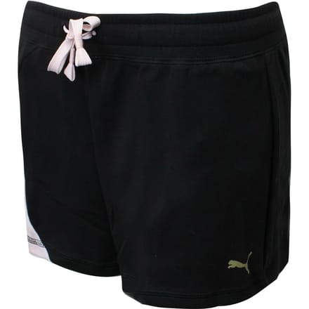 Puma Dames Sweet Shorts Casual Hardloop Lounge Broek Zwart 518142 02