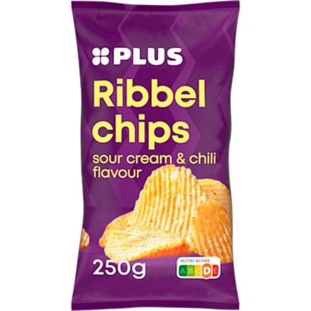Ribbelchips sour cream chili