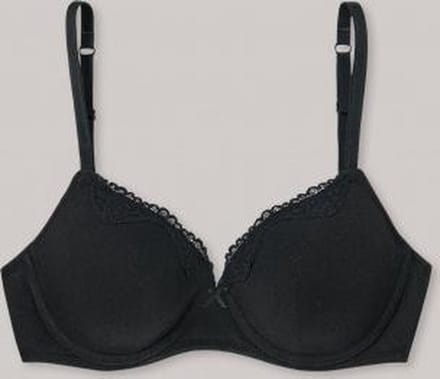 SCHIESSER Pure Cotton bh (1-pack) - dames beugel-bh zwart
