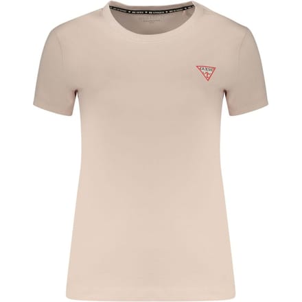 Guess Jeans Roze Katoenen Vrouwen T-Shirt