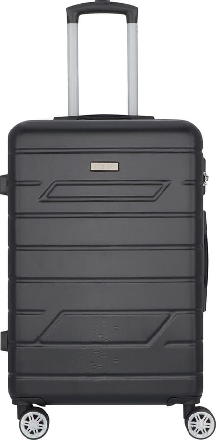 NOWI Bergamo 4 wielen Trolley 65 cm - Harde bagage - Combinatieslot - schwarz