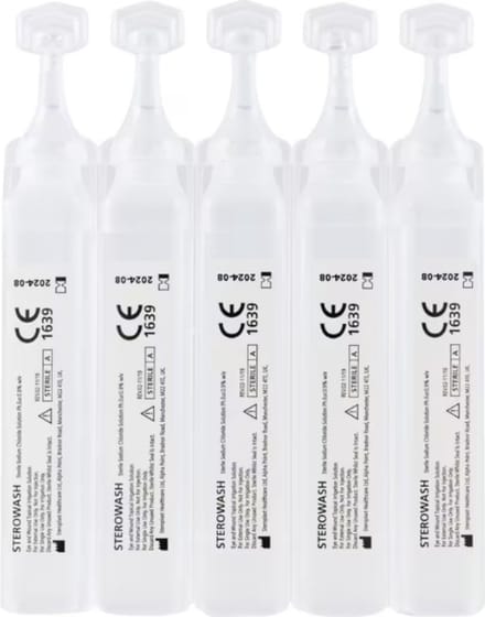 Sterowash ampullen 25 stuks - 25 x 20 ml - Oogspoeling - Eenmalig gebruik