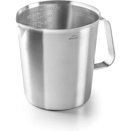 Lacor - Maatbeker - 1 Liter - RVS - Maatverdeling