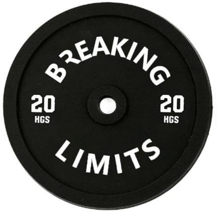 Breaking Limits Onderzetters - 4 Stuks - Bumper Plate Design - Zwart - Siliconen Coasters Set