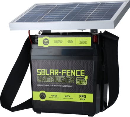 Zonne-energie Afrastering Energizer - 20 km - ZoneGuard Solar-Fence Pro - Nettenshop