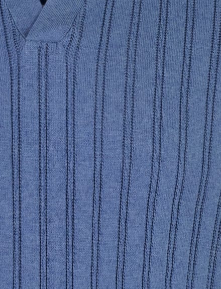 Baileys Polo Allover Drop Needle Knit Stripe Texture Riviera Blue / male