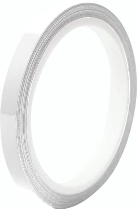 Zelfklevende premium strip voor auto, motorfiets, boot en fiets - 10 m mat wit (9 mm)