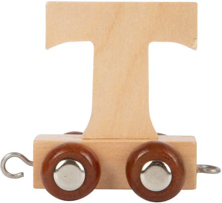 Small Foot - Wooden Letter Train - T - 12 pieces