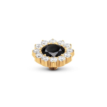 Melano Twisted Slay Steentje Black | Goud