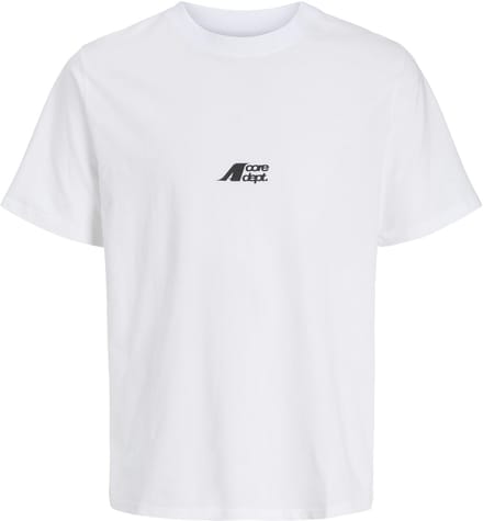 JACK&JONES - JCOTIER BACK PRINT TEE SS CREW NEC JNR - Jongens - T-shirts - wit - maat 152