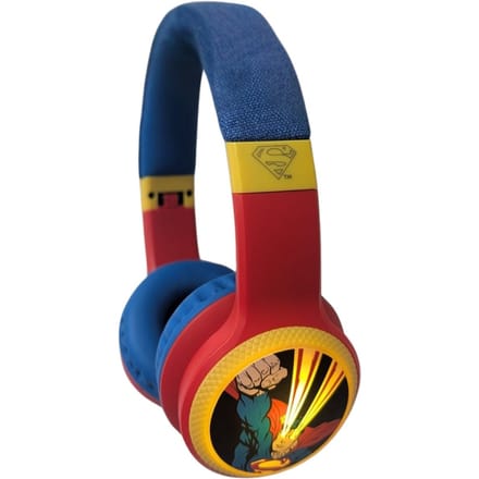 Superman - draadloze kinderkoptelefoon - met led lights - met microfoon - comfortabel