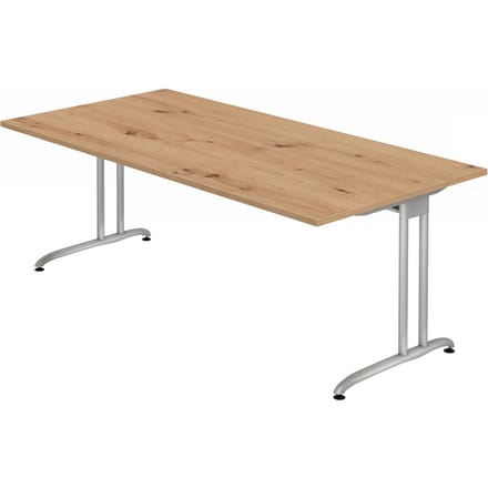 BELA 2E S | Bureau - 200 x 100 Knoestige Eiken