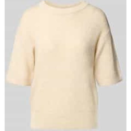 Gebreid shirt met ronde hals, model 'Pami'