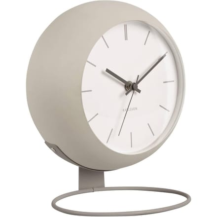 Karlsson Tafelklok Nirvana Globe - Grijs - Ø21cm - Modern