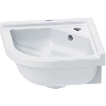 Duravit Starck 3 corner hand wash basin 43 cm with 1 tap hole