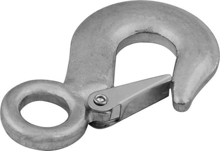 Lasthaak met klep - Hijsoog - 1000kg - 90mm