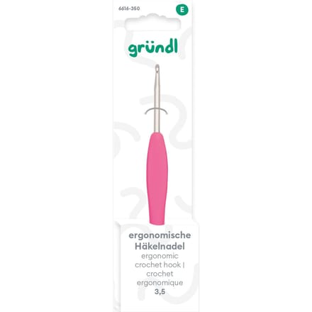 6616-350 ERGONOMISCHE HAAKNAALD MET RUBBERGRIP 3.50MM