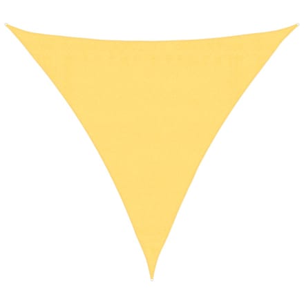 vidaXL - Zonnescherm - HDPE - driehoekig - 3,6x3,6x3,6 - m - beige