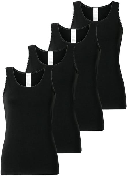 Schiesser Dames onderhemd 4 pack 95/5 Modern Cotton