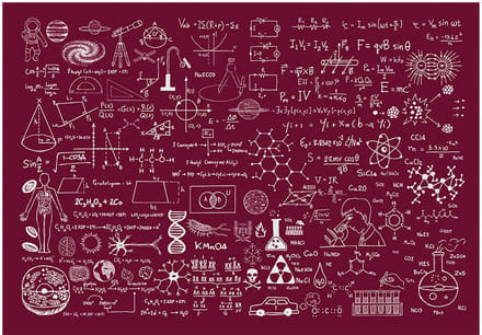 Fotobehang - Science Formulas.