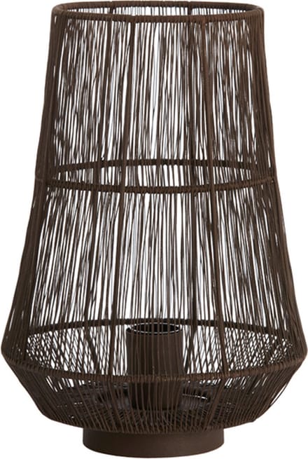 Light&living Tafellamp Ø24x33 cm BANJAR donker bruin
