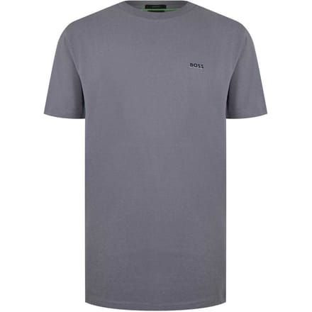 Boss Heren Logo Regular T-Shirt (Medium Grijs)